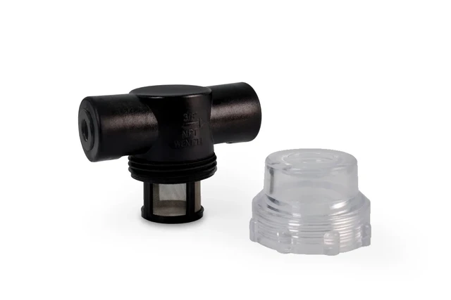 Alt view image 2 of 6 - Alphacool ES Inline Particle Filter 2x G1/4" IG Fitting, Acetal, Black (13888)