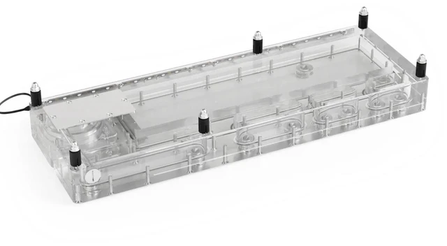 Alt view image 3 of 3 - Alphacool Core Distro Plate 420 Left VPP/D5 Reservoir, G1/4, 620ml, Acrylic, Clear (13890)