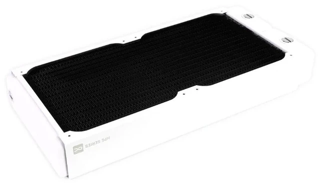 Main image of Alphacool HPE-45 Full Copper 280mm Radiator - White, 140mm, G1/4, 45mm (10226)