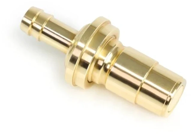 Main image of Alphacool ES Quick Release BLH1A PushIn Male with Barbed Fitting for 12.7/7.6mm, Brass (14637)