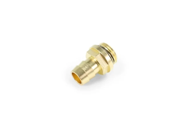 Alt view image 2 of 6 - Alphacool ES G1/4 Barbed Fitting (short) for 12.7/7.6mm, Brass (14643)