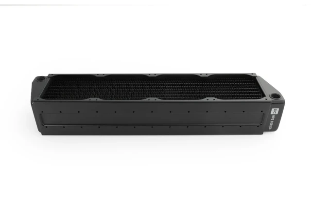 Alt view image 2 of 12 - Alphacool ES HPE-60 Full Copper X-Flow 80mm Quad Radiator 5 Bar, G1/4, 60mm, Black (10233)