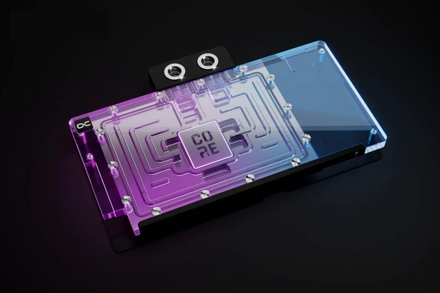 Alt view image 3 of 12 - Alphacool Core Geforce RTX 5080 ROG Astral with Backplate GPU Water Block, G1/4, Chrome Plated Copper, ARGB (10267)