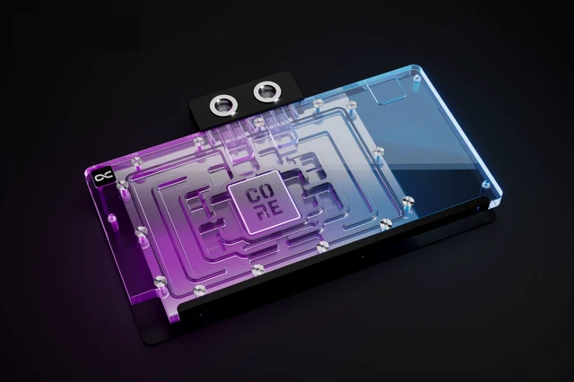 Alt view image 3 of 12 - Alphacool Core Geforce RTX 5090 ROG Astral Waterblock with Backplate, G1/4, Chrome Plated Copper, ARGB (10270)