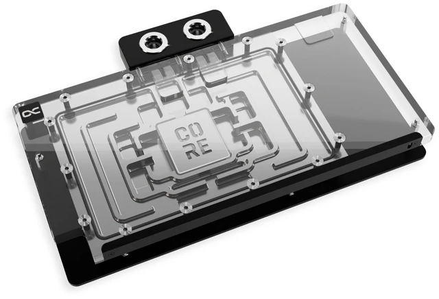 Main image of Alphacool Core Geforce RTX 5090 ROG Astral Waterblock with Backplate, G1/4, Chrome Plated Copper, ARGB (10270)