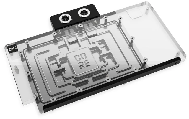 Alt view image 2 of 12 - Alphacool Core Geforce RTX 5090 ROG Astral Waterblock with Backplate, G1/4, Chrome Plated Copper, ARGB (10270)
