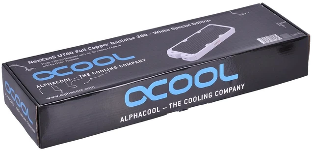Alt view image 5 of 5 - Alphacool NexXxoS UT60 Full Copper 360mm Radiator | White Special Edition (14194)