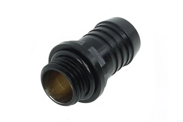 Alt view image 2 of 3 - Alphacool G1/4 1/2" (13mm) Barbed Fitting with O-Ring "FatBoy" - Deep Black (17090)
