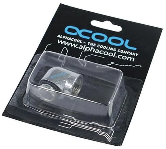 Alt view image 3 of 3 - Alphacool G1/4 Male to Female L-Connector - Chrome (17044)