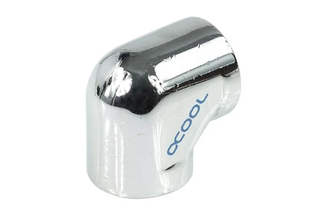 Alt view image 2 of 3 - Alphacool G1/4 Female to Female L-Connector - Chrome (17041)