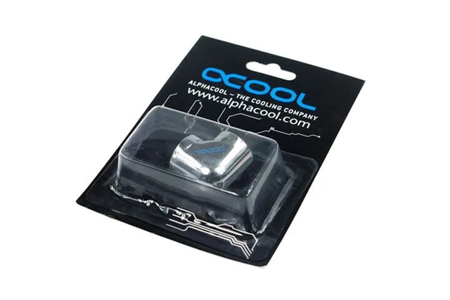 Alt view image 3 of 3 - Alphacool G1/4 Female to Female L-Connector - Chrome (17041)