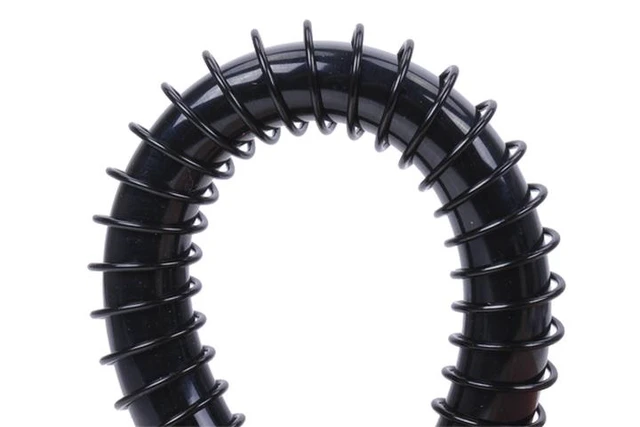 Alt view image 3 of 3 - Alphacool Anti-Kinking Spring with 11/8 Tubing 11mm (320mm length) - Matte Black (17186)