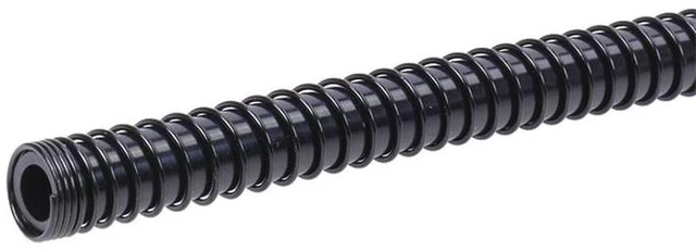 Alt view image 2 of 3 - Alphacool Anti-Kinking Spring with 11/8 Tubing 11mm (320mm length) - Matte Black (17186)