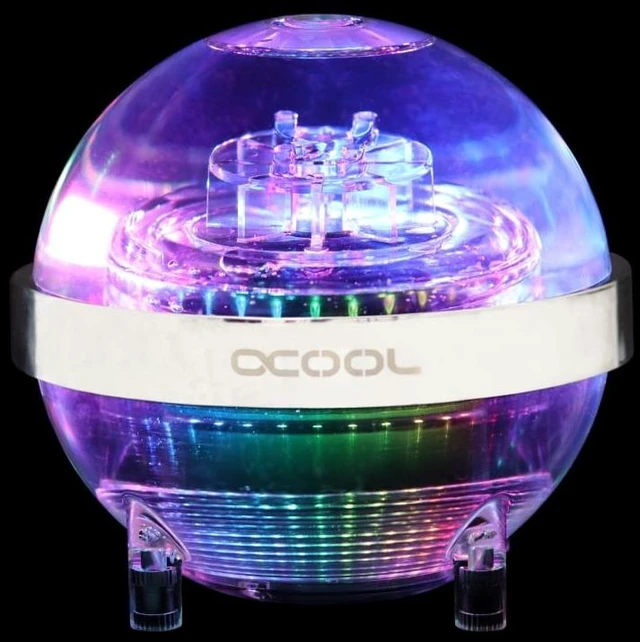 Alt view image 2 of 7 - Alphacool Eisball Addressable RGB - Acryl with D5 VPP655 PWM Reservoir, G1/4 (13795)