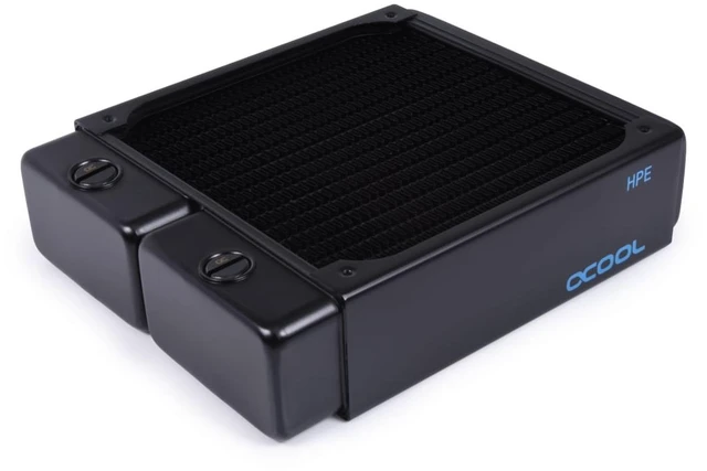 Alt view image 6 of 7 - Alphacool 14474 NexXxoS Hpe-45 Full Copper 140mm Radiator, G1/4, 45mm, Black