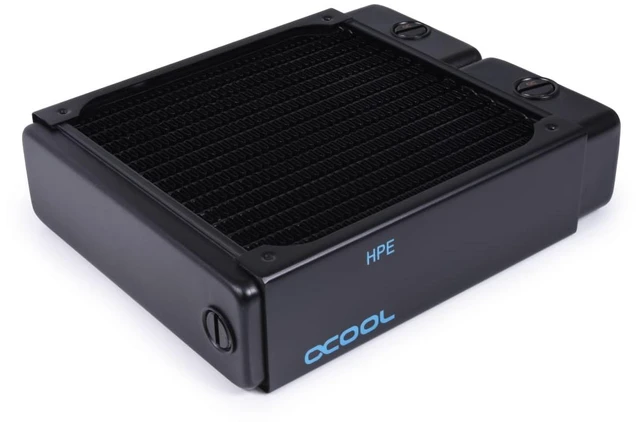 Alt view image 7 of 7 - Alphacool 14474 NexXxoS Hpe-45 Full Copper 140mm Radiator, G1/4, 45mm, Black