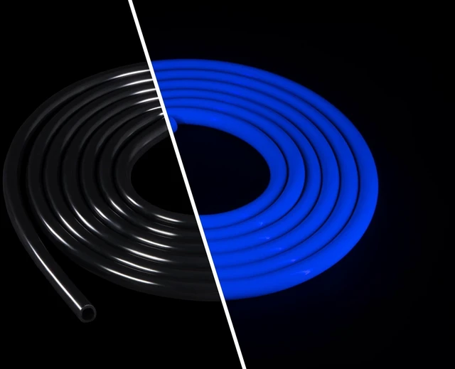 Alt view image 3 of 4 - Alphacool Tubing AlphaTube HF 11/8 (5/16"ID) - UV Black 3m (9.8ft) Retailbox, 11/8mm, PVC (17493)