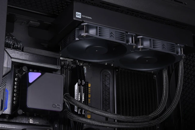 Alt view image 6 of 7 - alphacool core ocean t38 cpu aio, 420mm radiator