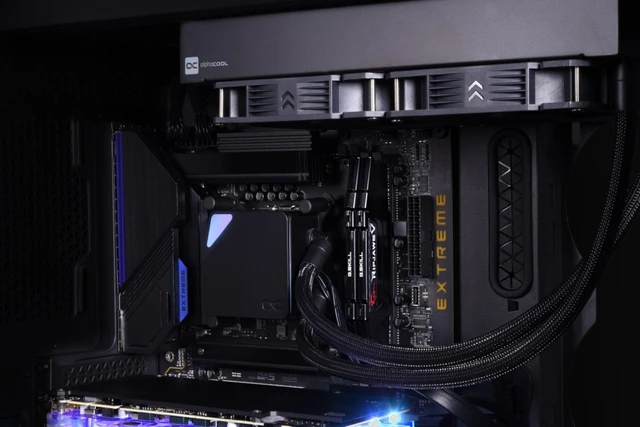 Alt view image 7 of 7 - alphacool core ocean t38 cpu aio, 420mm radiator