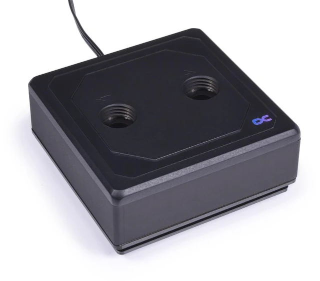 Main image of Alphacool Eisblock XPX Aurora Edge - Full Brass Black Digital RGB CPU Water Block, G1/4, Nickel Plated Copper (13082)