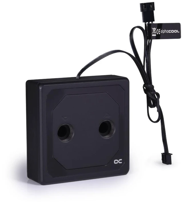 Alt view image 2 of 6 - Alphacool Eisblock XPX Aurora Edge - Full Brass Black Digital RGB CPU Water Block, G1/4, Nickel Plated Copper (13082)