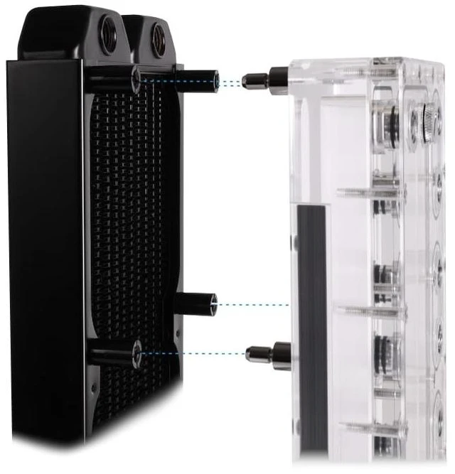 Alt view image 2 of 4 - Alphacool Core Push Mounting 25mm M3/M4/UNC 6-32 Set 4x (15725)