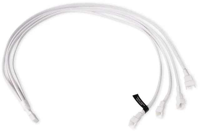 Main image of Alphacool Y-Splitter 4-Pin to 4x 4-Pin PWM Cable - 60cm - White (18730)