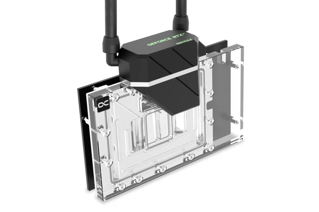 Alt view image 5 of 7 - Alphacool Eiswolf 2 AIO - 360mm RTX 4080 Founders Edition with Backplate (14487)