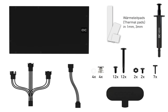 Alt view image 7 of 7 - Alphacool Eiswolf 2 AIO - 360mm RTX 4080 Founders Edition with Backplate (14487)