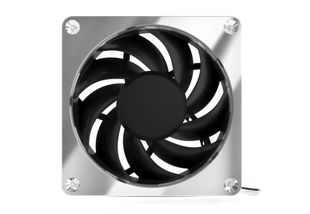 Alt view image 2 of 7 - Alphacool Apex Stealth Metal Fan 2000rpm Chrome - 120x120x25mm (13818)