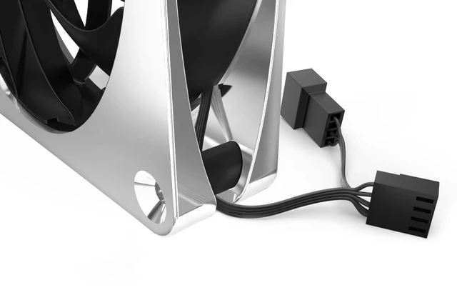 Alt view image 4 of 7 - Alphacool Apex Stealth Metal Fan 2000rpm Chrome - 120x120x25mm (13818)