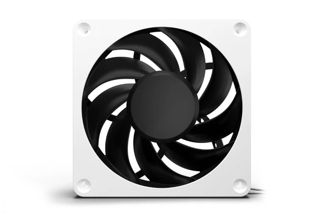 Alt view image 2 of 7 - Alphacool Apex Stealth Metal Fan 2000rpm White - 120x120x25mm, 120mm, 4-Pin PWM, 2.09 mmH2O, 47 CFM, 12V (13820)