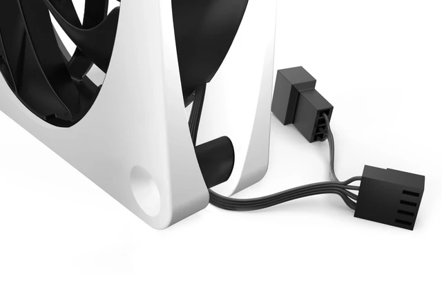 Alt view image 4 of 7 - Alphacool Apex Stealth Metal Fan 2000rpm White - 120x120x25mm, 120mm, 4-Pin PWM, 2.09 mmH2O, 47 CFM, 12V (13820)