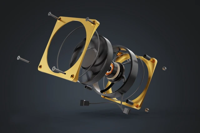 Alt view image 7 of 7 - Alphacool Apex Stealth Metal Fan 2000rpm White - 120x120x25mm, 120mm, 4-Pin PWM, 2.09 mmH2O, 47 CFM, 12V (13820)