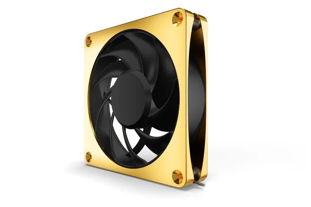 Alt view image 5 of 7 - Alphacool Apex Stealth Metal Fan 2000rpm Gold - 120x120x25mm (13854)