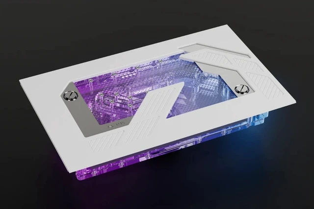 Alt view image 2 of 5 - Alphacool Apex Distroplate Dark Base Pro 901 VPP/D5 - White Reservoir, G1/4, 433ml, Acrylic (14659)