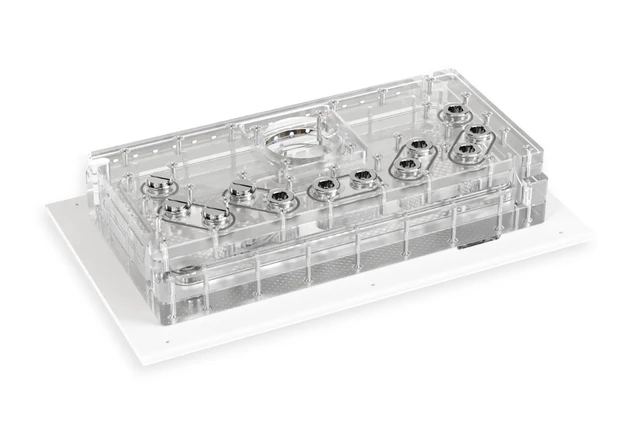 Alt view image 3 of 5 - Alphacool Apex Distroplate Dark Base Pro 901 VPP/D5 - White Reservoir, G1/4, 433ml, Acrylic (14659)