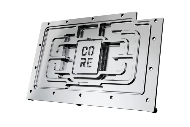 Alt view image 5 of 6 - Alphacool Core Geforce RTX 5090 Reference Waterblock with Backplate, G1/4, Chrome Plated Copper, ARGB (10242)