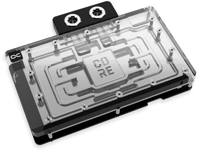 Main image of Alphacool Core Geforce RTX 5090 Reference Waterblock with Backplate, G1/4, Chrome Plated Copper, ARGB (10242)