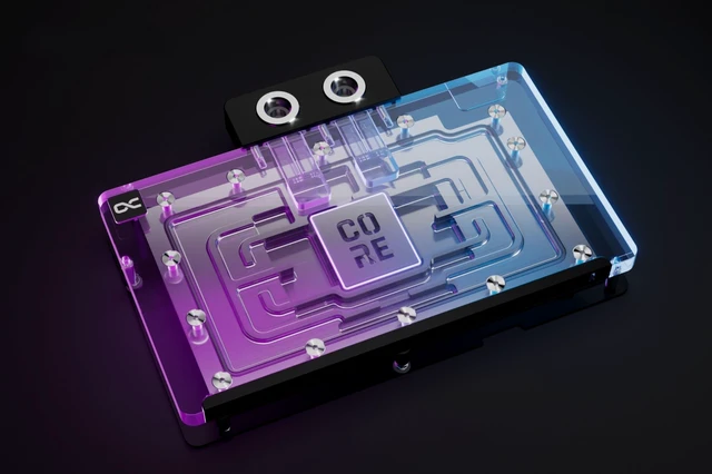 Alt view image 3 of 6 - Alphacool Core Geforce RTX 5090 Gamerock + Phantom Waterblock with Backplate, G1/4, Chrome Plated Copper, ARGB (10259)