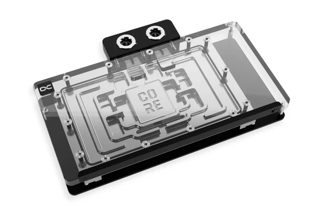 Main image of Alphacool Core Geforce RTX 5090 Solid + AMP Waterblock with Backplate, G1/4, Chrome Plated Copper, ARGB (14730)