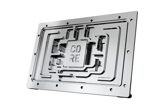 Alt view image 5 of 6 - Alphacool Core Geforce RTX 5090 Solid + AMP Waterblock with Backplate, G1/4, Chrome Plated Copper, ARGB (14730)