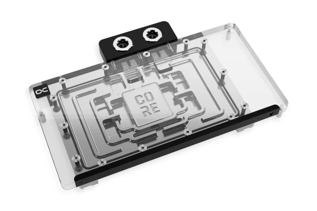 Alt view image 2 of 6 - Alphacool Core Geforce RTX 5090 Solid + AMP Waterblock with Backplate, G1/4, Chrome Plated Copper, ARGB (14730)
