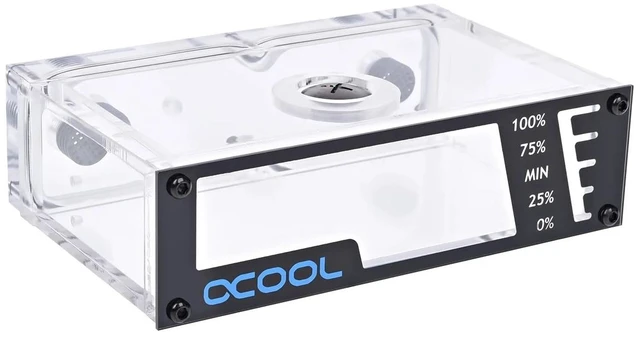 Main image of Alphacool Repack Single Bay Reservoir (Rev.2), G1/4, Acrylic (15039)