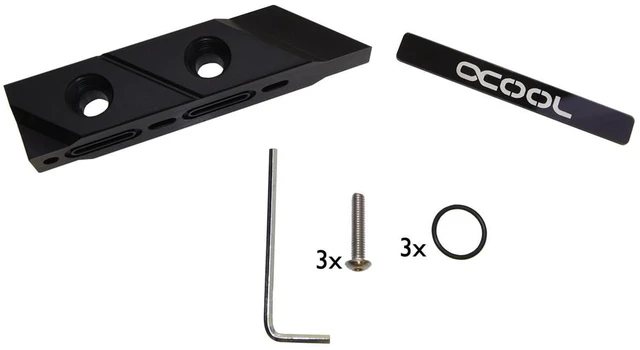 Alt view image 2 of 2 - Alphacool Eisblock Aurora Acetal Terminal Cover - Black (12965)
