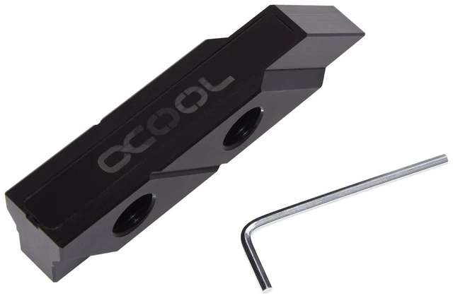 Main image of Alphacool Eisblock Aurora Acetal Terminal Cover - Black (12965)