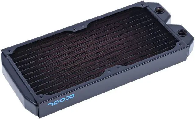 Main image of Alphacool NexXxos ST30 Full Copper Radiator 240, 120mm x 2, Dual Fan, Black