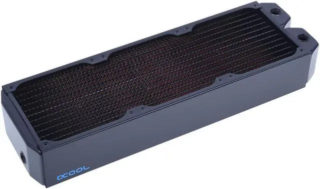 Alt view image 3 of 13 - Alphacool NexXxos UT60 Full Copper Radiator 360, 120mm x 3, Triple Fan, Black