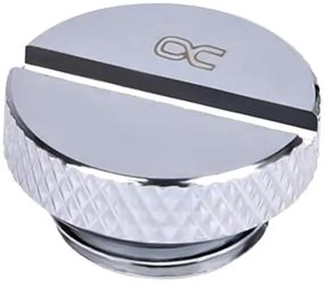 Main image of Alphacool G1/4" HF Stop / Plug Fitting - Chrome (17197)