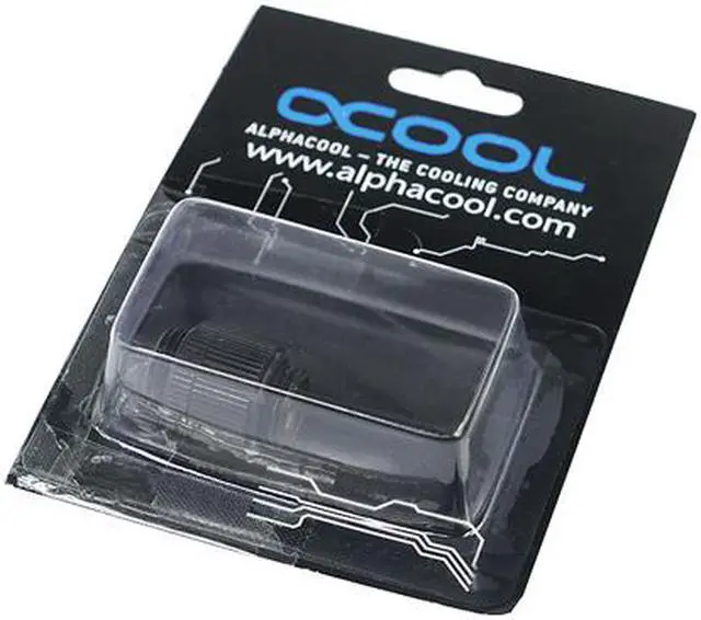 Main image of Alphacool G1/4 Male to Male Revolvable Extender Fitting- Black (17033)